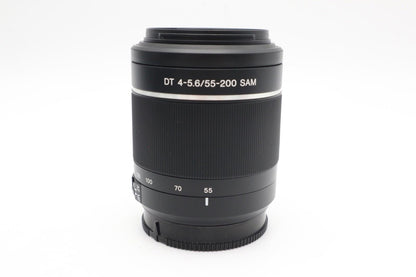 Sony 55-200mm F4-5.6 Lens, SAL55200, Telephoto Sony for A-Mount, V. G. REFURB.