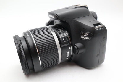 Canon 2000D DSLR Camera 24.1MP with 18-55mm, Shutter Count 17673 REFURBISHED
