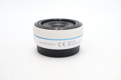 Samsung NX 16mm Lens f/2.4 Very Sharp Prime Wide Angle Pancake Lens, Good Cond.