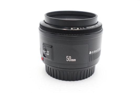 Canon 50mm Prime Lens F/1.8 II EF Portrait, Auto Focus, Sharp, Good REFURBISHED