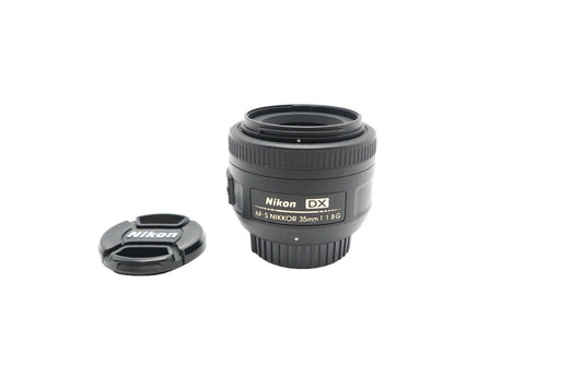 Nikon 35mm Prime Lens F1.8G AF-S DX SWM Very Sharp Portrait, Good REFURBISHED