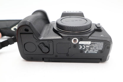 Panasonic G80 4K Mirrorless Camera 16MP Body Only Shutter Count 491, REFURBISHED