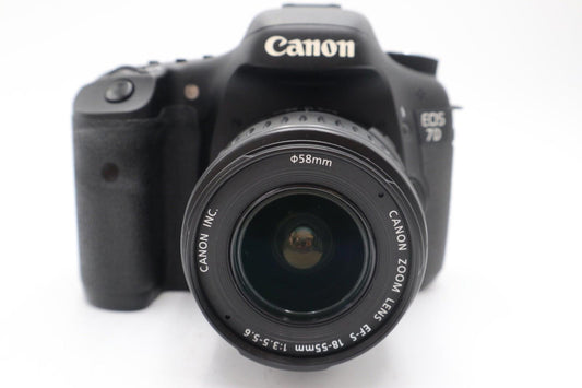 Canon 7D Camera DSLR 18MP with 18-55mm lens, Shutter Count 17%, Good REFURBISHED