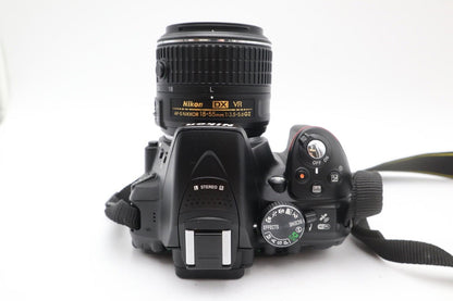 Nikon D5300 24.2MP Camera DSLR with 18-55mm Lens, Shutter Count 3150, VG. REFURB