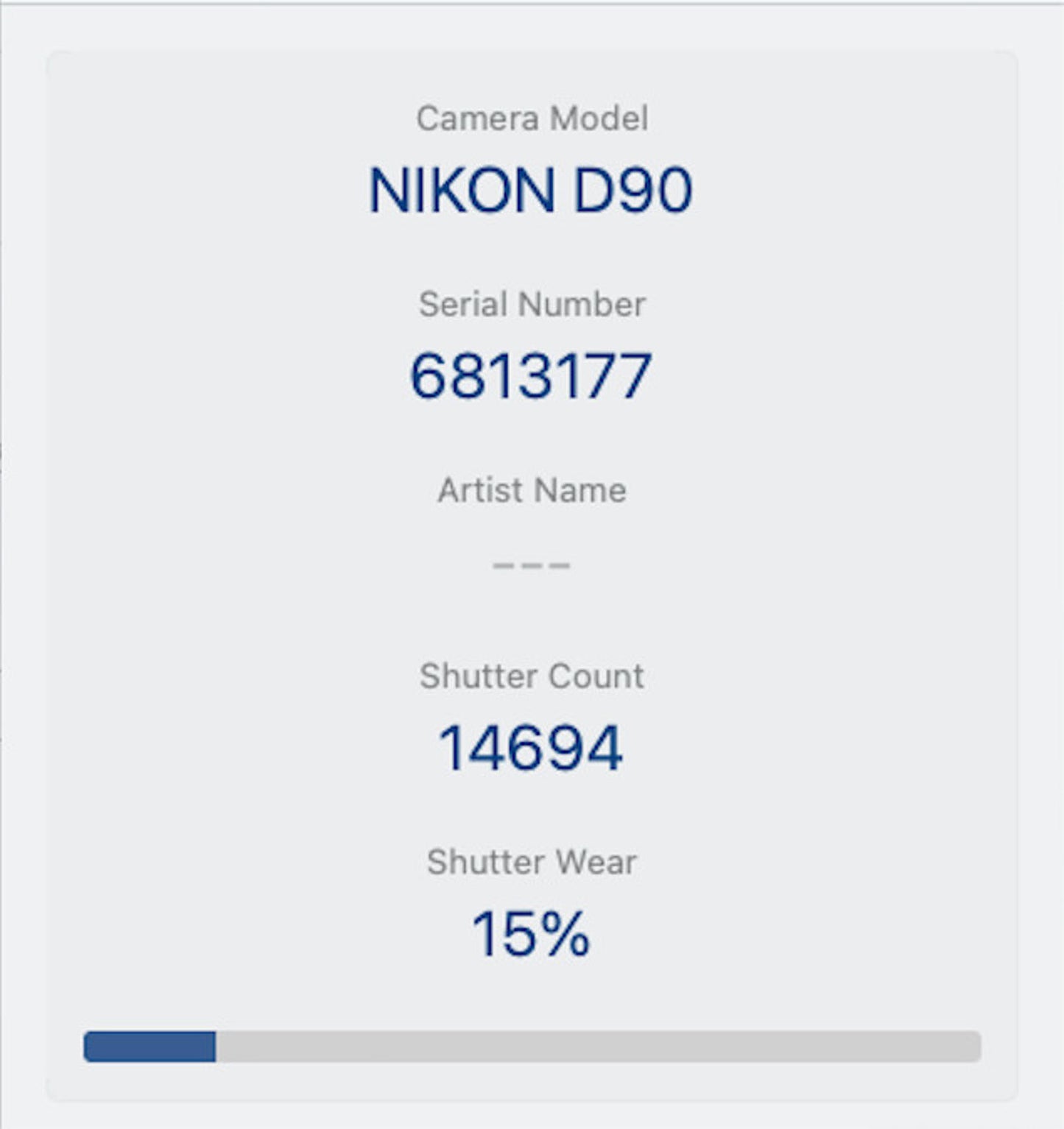 Nikon D90 DSLR Camera 12.3MP Body Only, Shutter Count 14694, Good Condition