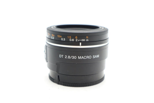 Sony 30mm Macro Lens f/2.8 SAM, Fixed, Very Sharp, Good REFURBISHED