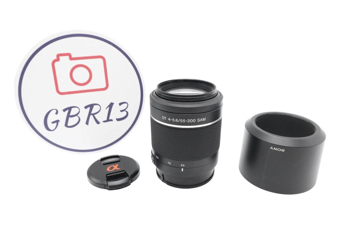 Sony 55-200mm F4-5.6 Lens, SAL55200, Telephoto Sony for A-Mount, V. G. REFURB.