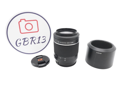 Sony 55-200mm F4-5.6 Lens, SAL55200, Telephoto Sony for A-Mount, V. G. REFURB.
