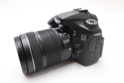 Canon 70D DSLR Camera 20.2MP with 18-135mm IS STM Shutter Count 5442 REFURBISHED