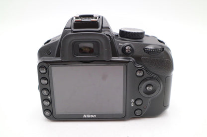 Nikon D3200 DSLR Camera 24.2MP with 18-55mm, Shutter Count 16456, Good Condition