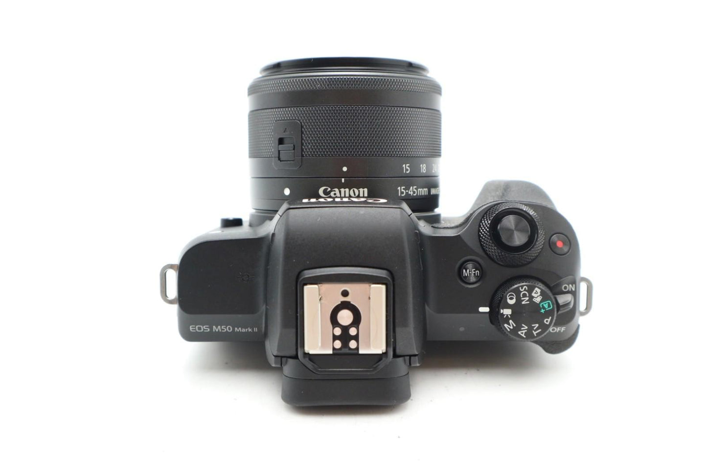 Canon M50 Mark II Camera 24MP with 15-45mm Lens, Under 1000 Shutter Count
