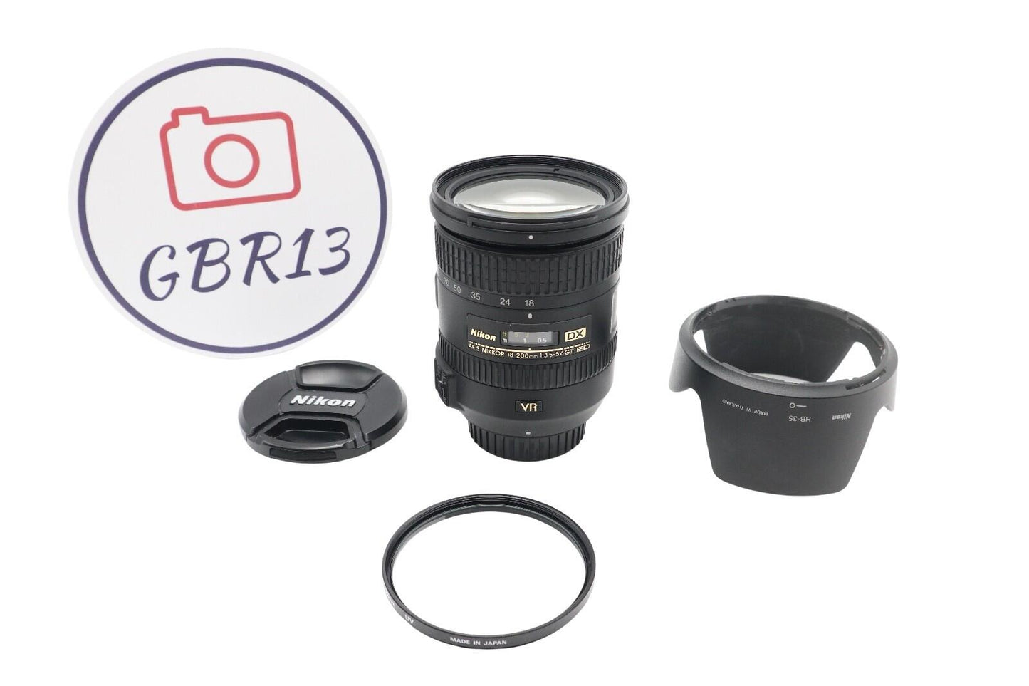 Nikon 18-200mm All-Around Lens f/3.5-5.6G VR II AF-S , Stabilised, REFURBISHED