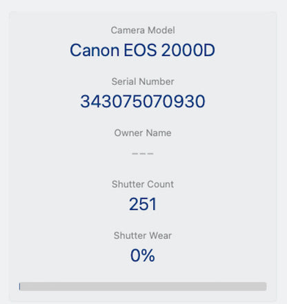 Canon 2000D DSLR Camera 24.1MP with 18-55mm, Shutter Count 251, Exc. REFURBISHED