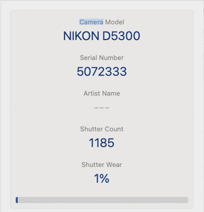 Nikon D5300 24.2MP Camera DSLR with 18-55mm Lens, Shutter Count 3150, VG. REFURB
