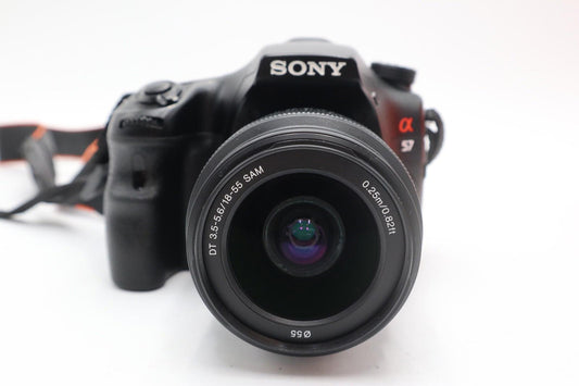 Sony Alpha A57 Camera DSLR 16.1MP with 18-55mm, Shutter Count 13258, REFURBISHED