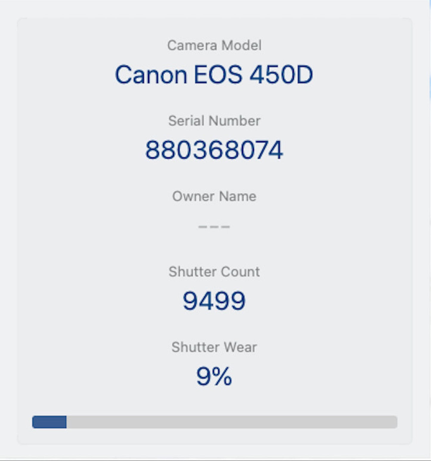 Canon 450D DSLR Camera 12.2MP with 18-55mm, Shutter Count 9499, Good Condition