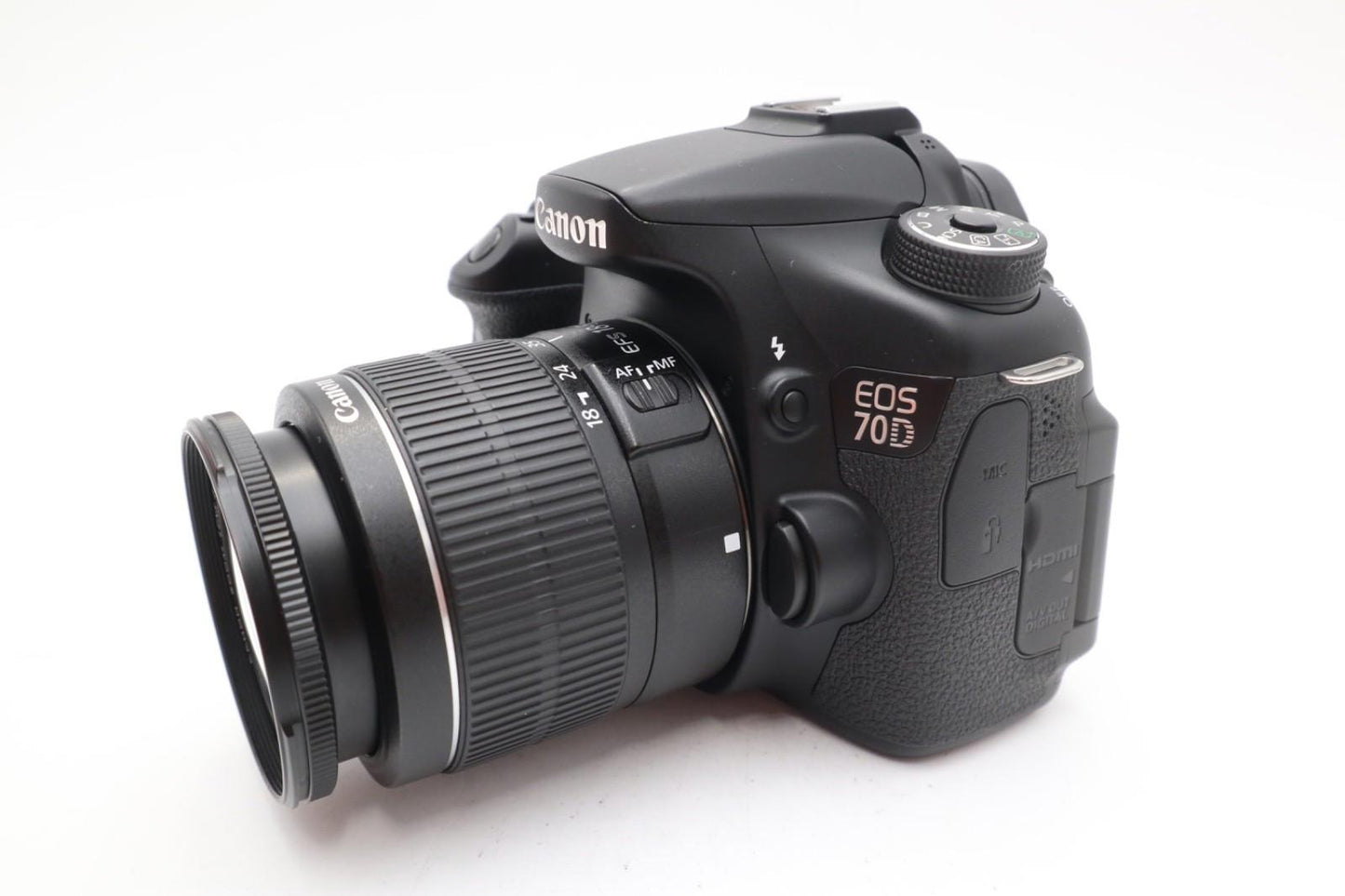 Canon 70D DSLR Camera 20.2MP with 18-55mm, Shutter Count 5351, V. G. REFURBISHED