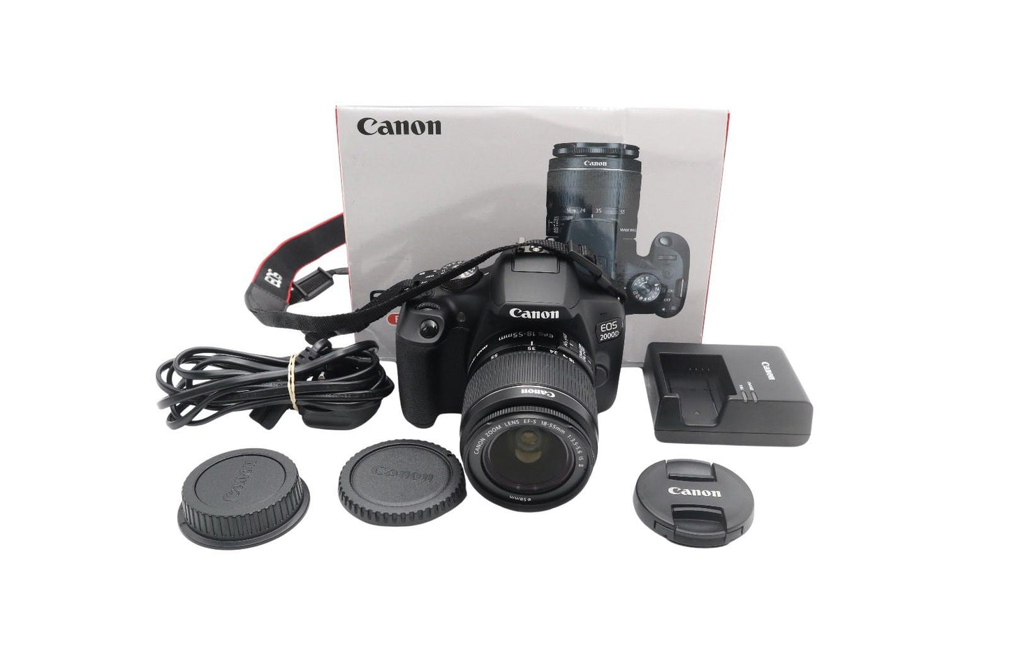 Canon 2000D DSLR Camera 24.1MP with 18-55mm, Shutter Count 251, Exc. REFURBISHED