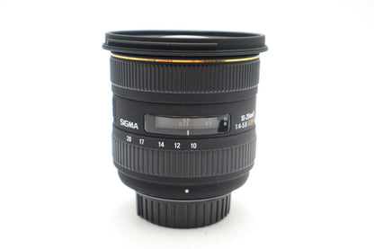 Sigma 10-20mm Lens F4-5.6 EX HSM DC AF Wide Angle for Nikon DX, Good Condition