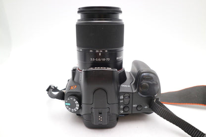 Sony Alpha A300 Camera 10.2MP DSLR with Sony 18-70mm Lens, Good REFURBISHED