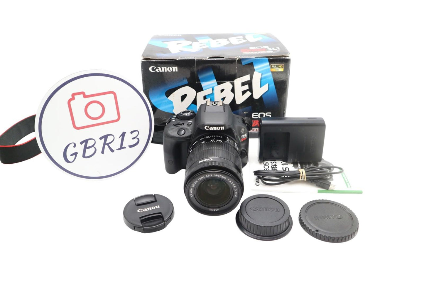 Canon 100D DSLR Camera 18MP with 18-55mm Shutter Count 5659, Good REFURBISHED