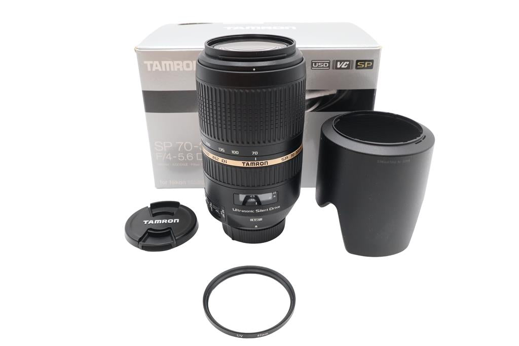Tamron 70-300mm Telephoto Lens f/4-5.6 USD VC Stabilised For Nikon, V. Good Cond