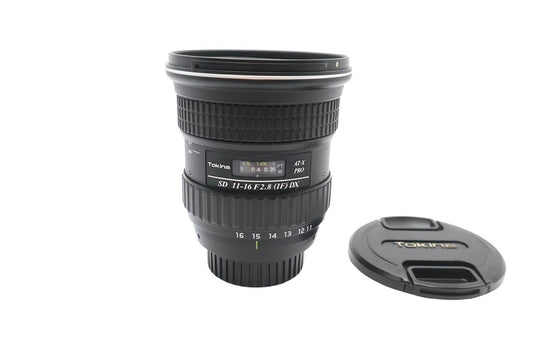 Tokina 11-16mm Super-Wide-Angle Lens  f/2.8 DX AT-X Pro for Nikon, V. Good Cond.