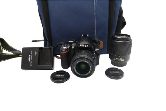 Nikon D3200 DSLR Camera 24.2MP with 18-55mm and 55-200mm, Shutter Count 13874