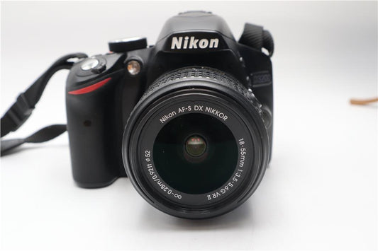 Nikon D3200 DSLR Camera 24.2MP with 18-55mm and 55-200mm, Shutter Count 13874
