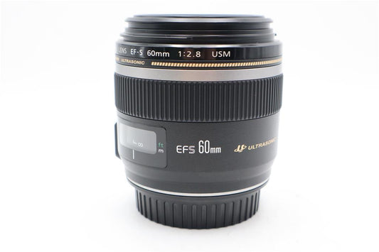 Canon 60mm Macro Lens f/2.8 EF-S USM, Very Sharp, Prime, Exc. REFURBISHED