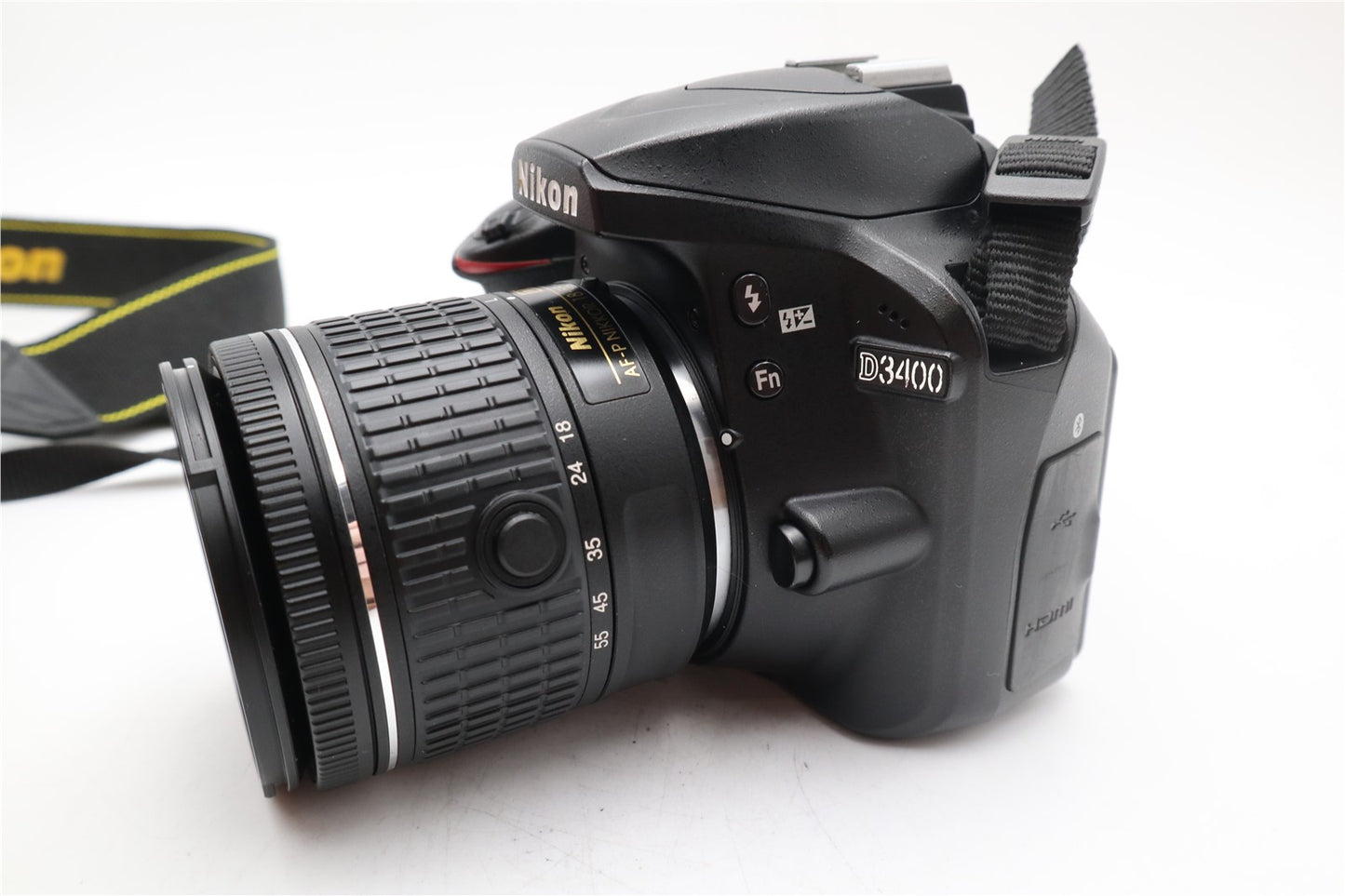 Nikon D3400 DSLR Camera 24.2MP with Nikon 18-55mm f3.5-5.6 AF-P VR Lens, G. Cond