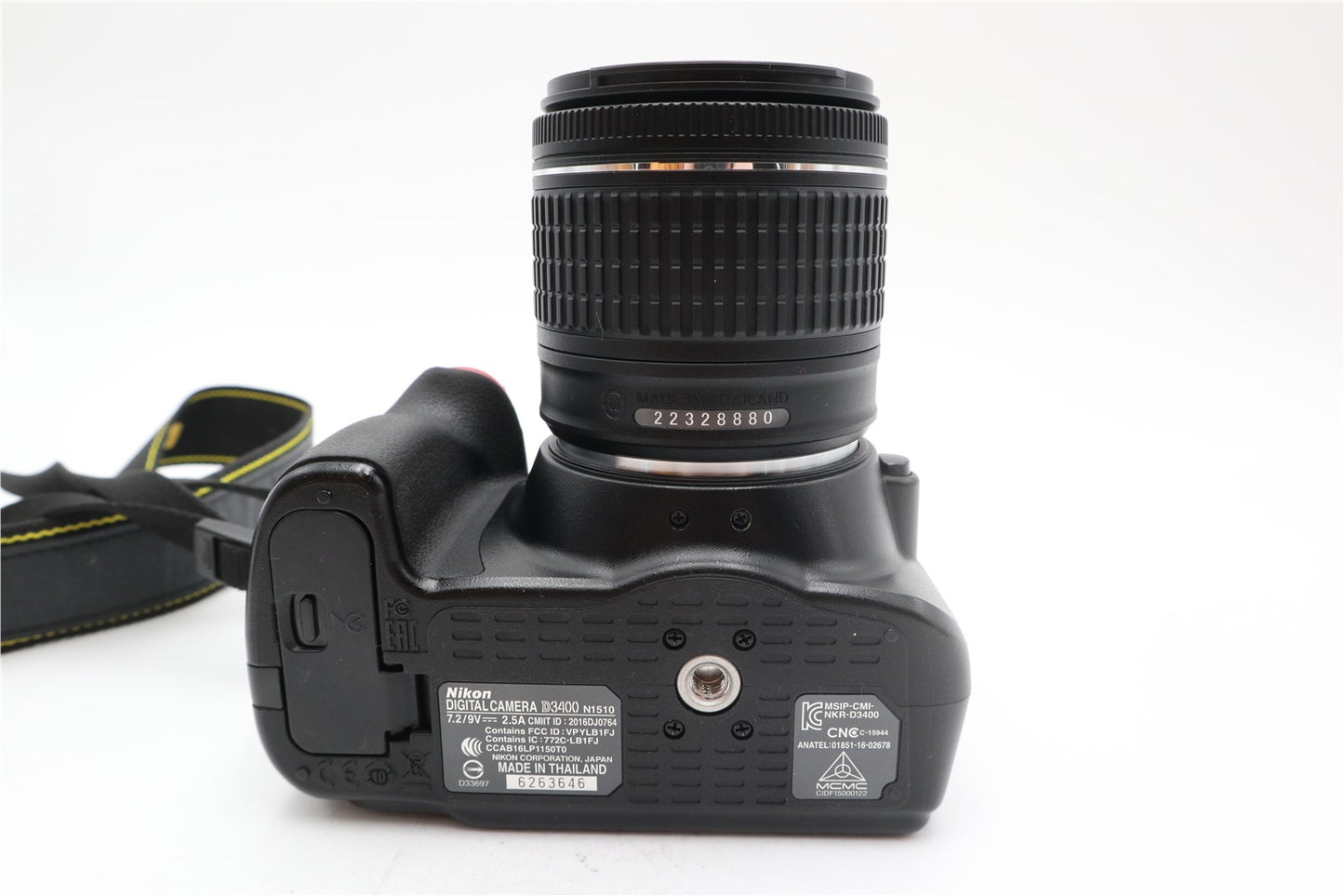 Nikon D3400 DSLR Camera 24.2MP with Nikon 18-55mm f3.5-5.6 AF-P VR Lens, G. Cond