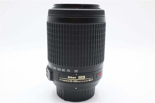 Nikon Nikkor 55-200mm Lens F/4-5.6 AF-S DX VR ED Stabilised, Exc. REFURBISHED