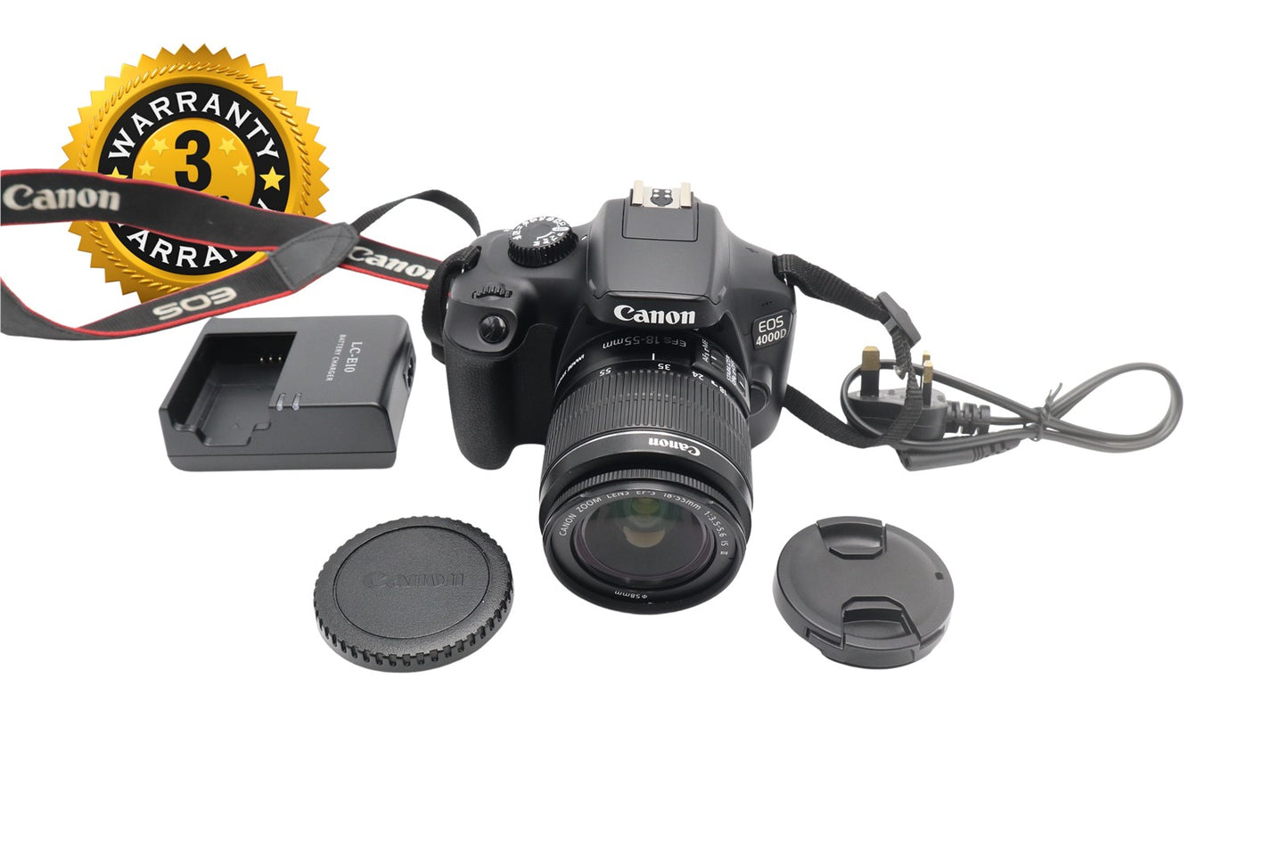 Canon 4000D Camera DSLR 18.0MP with 18-55mm, Shutter Count 6247, Good Condition