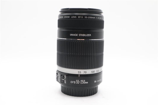 Canon 55-250mm Telephoto Lens F/4-5.6 EF-S IS, Stabilised Zoom, V.Good Condition