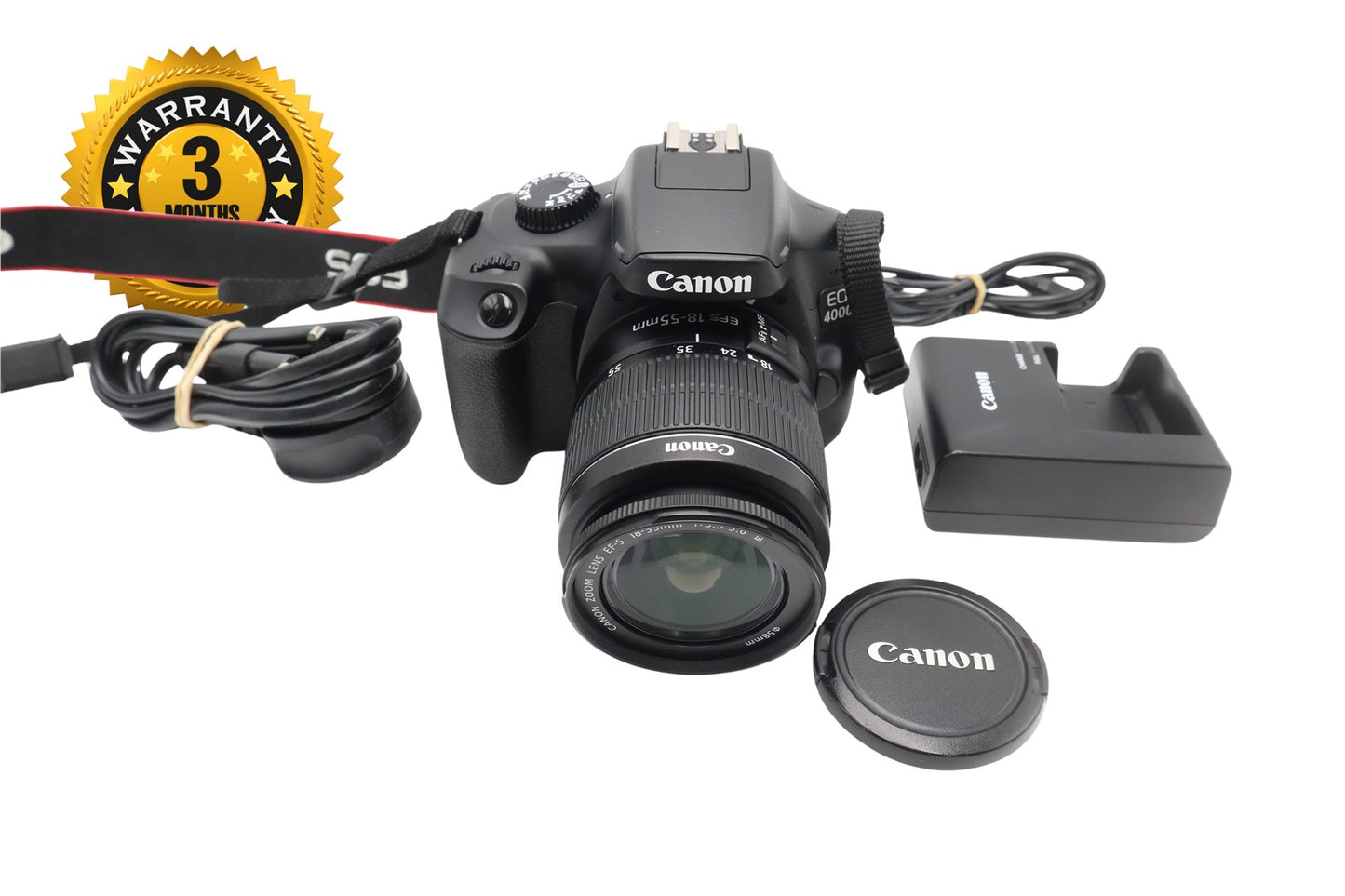 Canon 4000D Camera DSLR 18.0MP with 18-55mm, Shutter Count 428, Good Condition