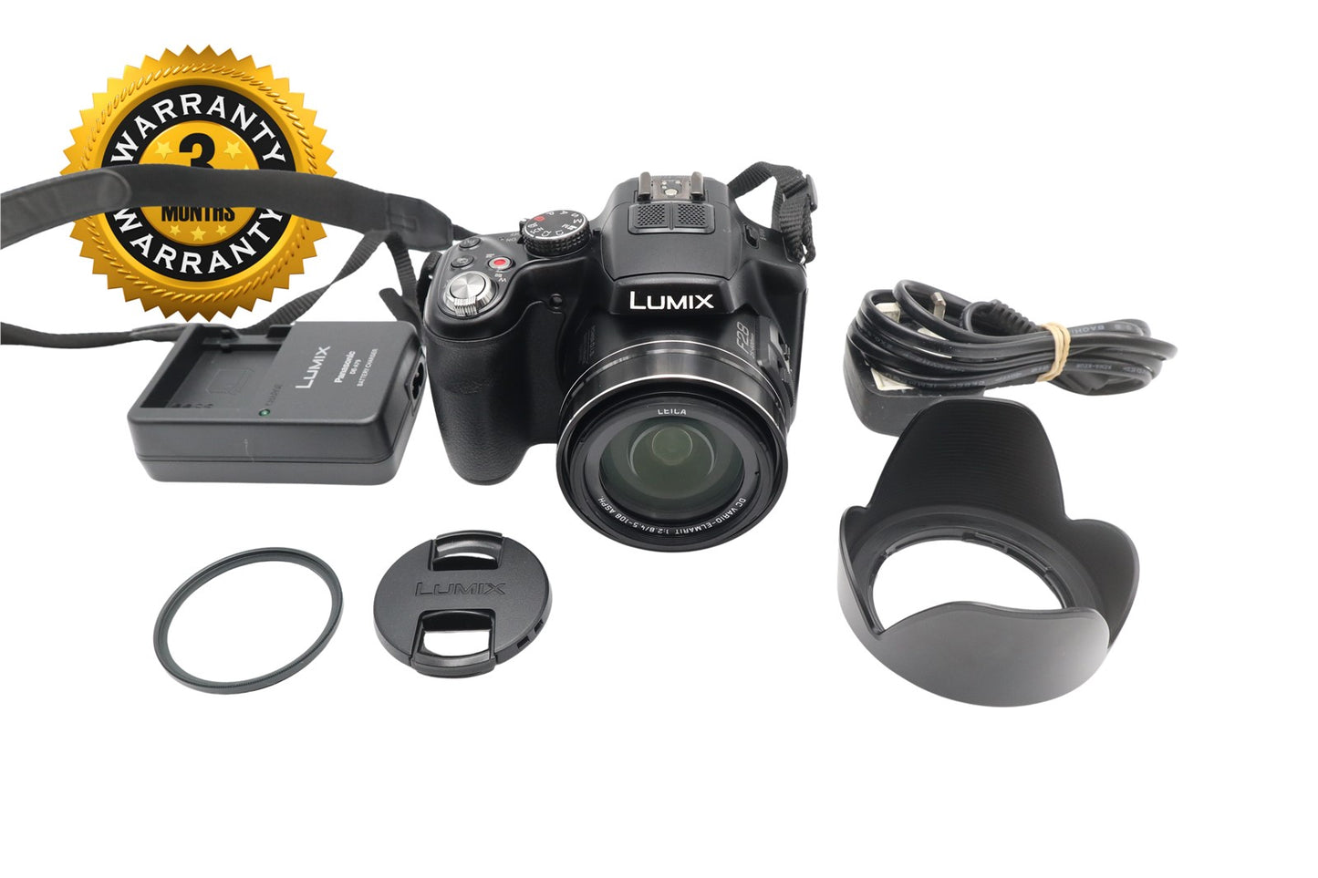 Panasonic LUMIX DMC-FZ200 Camera 12.1 MP, 24x Zoom, Digital Bridge, Good Cond.
