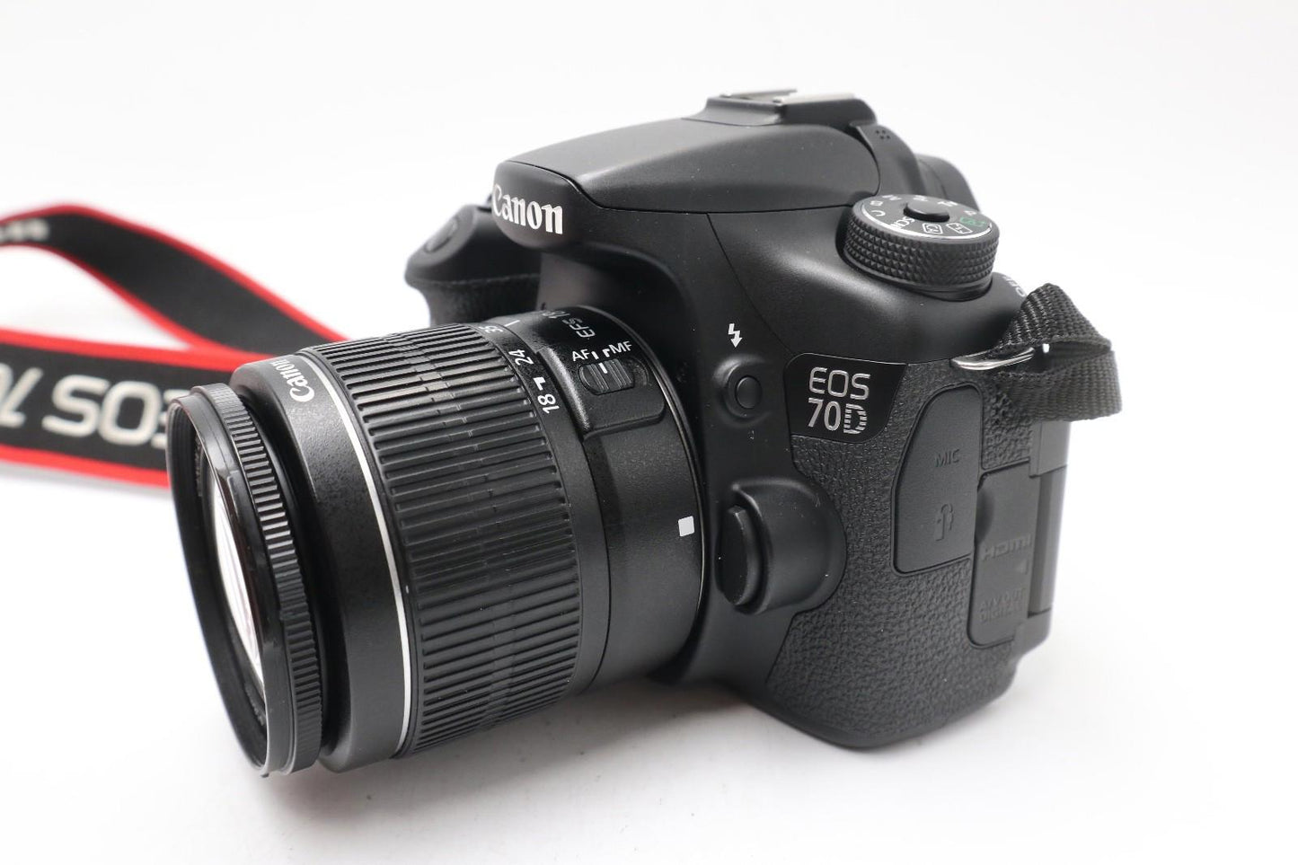 Canon 70D DSLR Camera 20.2MP with 18-55mm, Shutter Count 5892, Good REFURBISHED