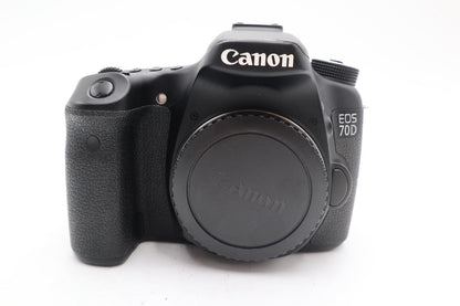 Canon 70D DSLR Camera 20.2MP Body Only, Shutter Count 18942, Good Condition