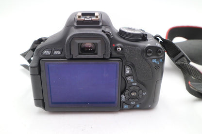 Canon 600D DSLR Camera 18MP with Canon 18-55mm Lens, 1 Year Warranty, Good Cond.