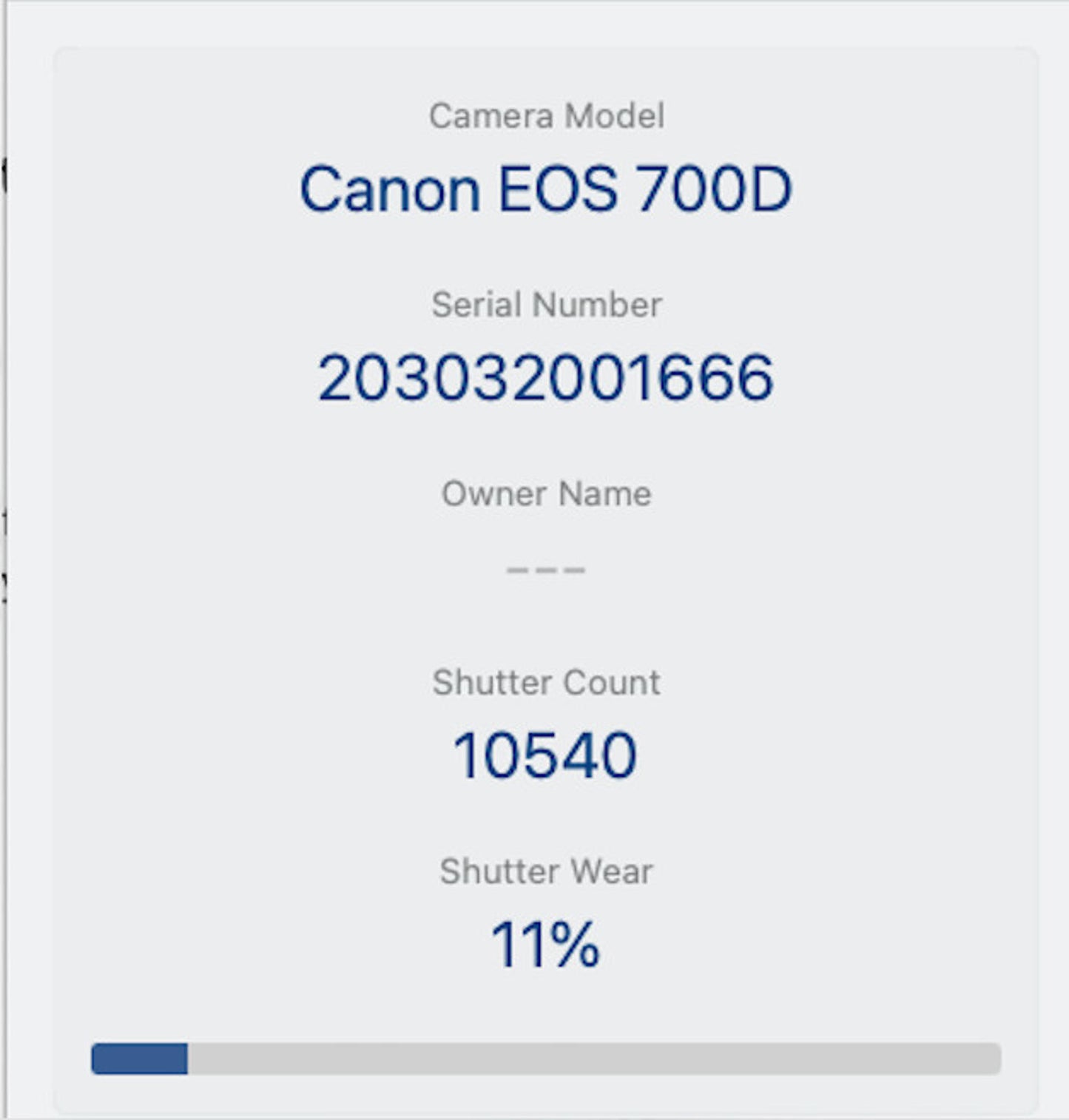 Canon 700D DSLR Camera 18MP with 18-55mm, Shutter Count 10540, Very Good Cond.