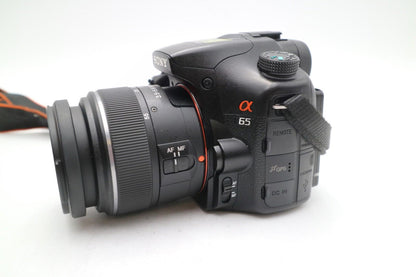 Sony A65 DSLR Camera 24.3MP with 18-55mm, Shutter Count 14008, Good Condition