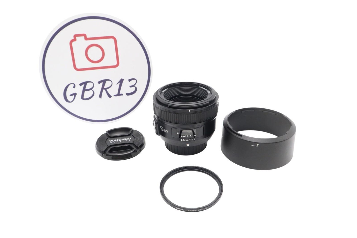 Yongnuo 50mm Prime Lens F/1.8 AF-S for Nikon F-Mount Cameras, V. Good Condition