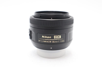 Nikon 35mm Prime Lens F1.8G AF-S DX SWM Very Sharp Portrait, Good REFURBISHED