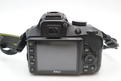 Nikon D3400 DSLR Camera 24.2MP with Nikon 18-55mm AF-P Lens, Good Condition