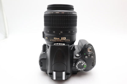 Nikon D5000 DSLR Camera 12.3MP Kit with 18-55mm Shutter Count 10063, REFURBISHED