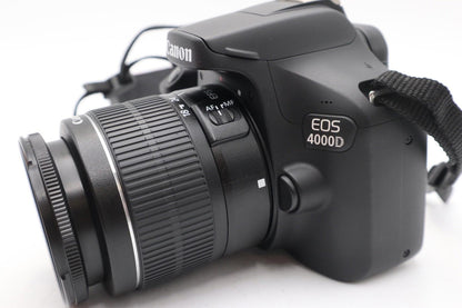 Canon 4000D Camera DSLR 18.0MP with 18-55mm, Shutter Count 942 GOOD REFURBISHED