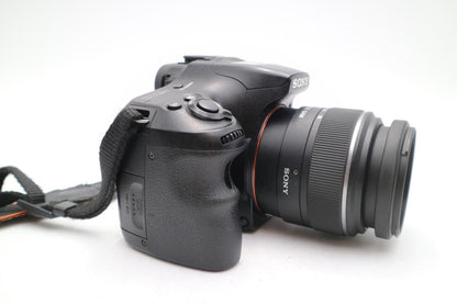 Sony A65 DSLR Camera 24.3MP with 18-55mm, Shutter Count 14008, Good Condition