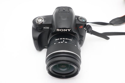 Sony Alpha A230 Camera DSLR 10.2MP with 18-55mm, Shutter Count 2326, REFURBISHED
