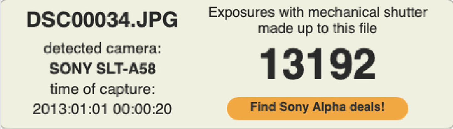 Sony A58 DSLR Camera 20.1MP with 18-250mm, Shutter Count 13192, Good Condition